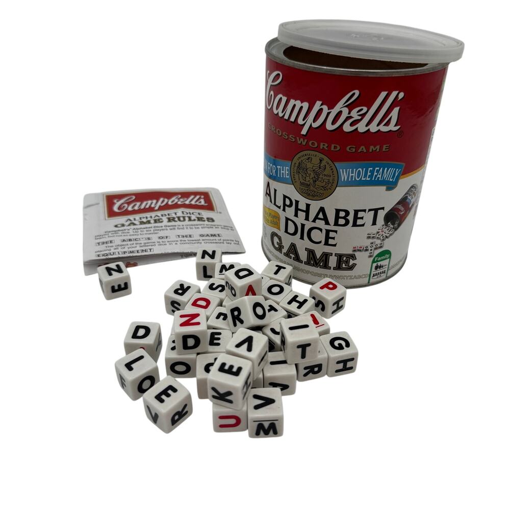 Campbells Alphabet Dice Game Complete 2011